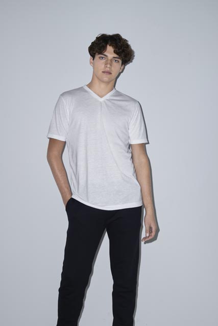aapl4321-1.jpg UNISEX SUBLIMATION RÖVID UJJÚKLASSZIKUS V-NYAKÚ PÓLÓ - Image 1