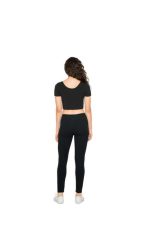 NŐI PAMUT SPANDEX JERSEY RÖVID UJJÚ RÖVID FAZONÚ TOP - Image 6