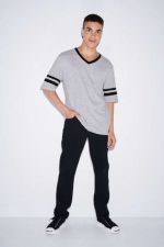UNISEX POLY-COTTON V-NYAKÚ FUTBALL PÓLÓ - Image 6