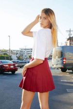 WOMEN'S GABARDINE TENNIS SKIRT - Image 6
