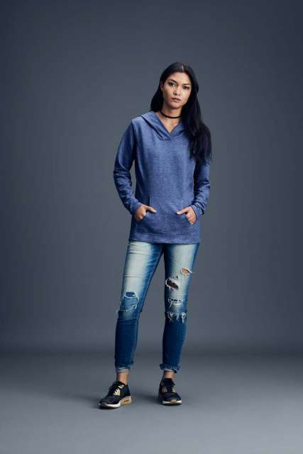 anl72500-1.jpg WOMEN’S HOODED FRENCH TERRY - Image 1