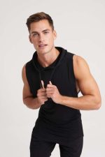 URBAN SLEEVEESS MUSCLE HOODIE - Image 3