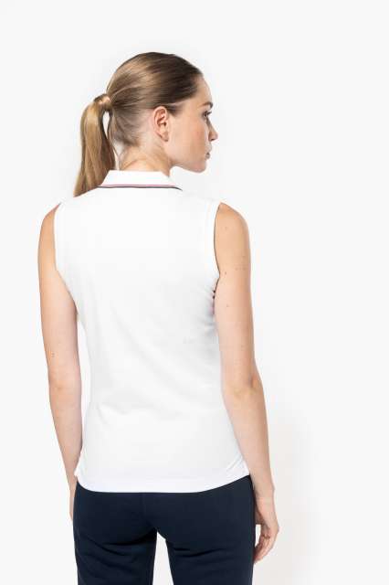 ka224-11.jpg LADIES' SLEEVELESS POLO SHIRT - Image 1