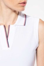 LADIES' SLEEVELESS POLO SHIRT - Image 3