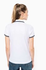 LADIE'S 2 STRIPED SHORT SLEEVED POLOSHIRT - Image 6