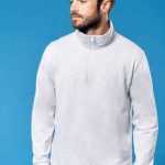 ZIP NECK SWEATSHIRT