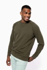 MEN'S ORGANIC COTTON CREW NECK RAGLAN SLEEVE SWEATSHIRT - Image 5