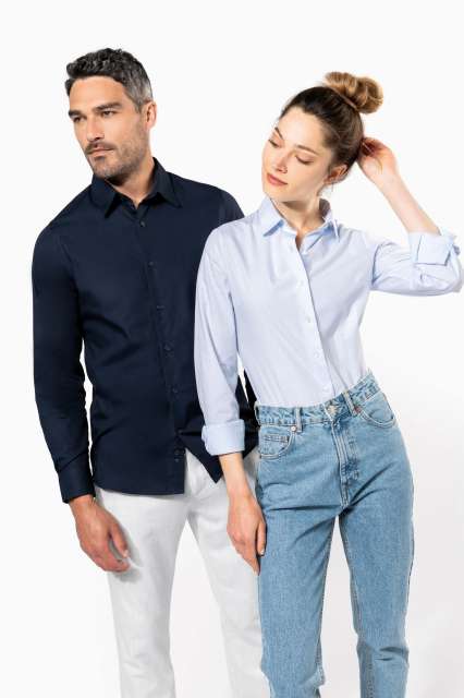 ka513-10.jpg MEN’S LONG-SLEEVED COTTON POPLIN SHIRT - Image 1