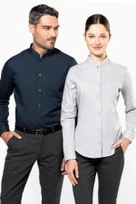 MEN'S LONG-SLEEVED MANDARIN COLLAR SHIRT - Image 2