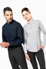 MEN'S LONG-SLEEVED MANDARIN COLLAR SHIRT - Image 3