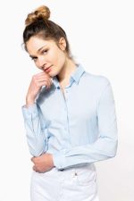 LADIES' LONG-SLEEVED STRETCH SHIRT-KA530