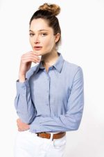 LADIES' LONG-SLEEVED OXFORD SHIRT - Image 2