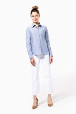 LADIES' LONG-SLEEVED OXFORD SHIRT - Image 3