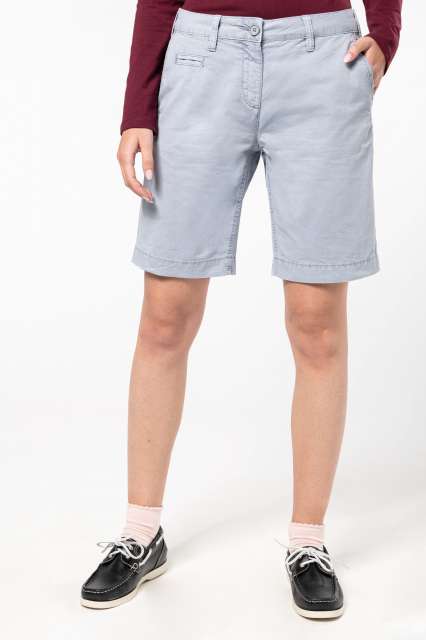 ka753-1.jpg LADIES' WASHED EFFECT BERMUDA SHORTS - Image 1