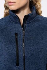 LADIES' FULL ZIP HEATHER JACKET - Image 3