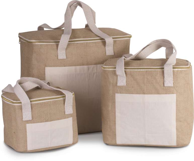 ki0354-1.jpg JUTE COOL BAG - LARGE SIZE - Image 1