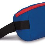 SADDLEBAG WITH MODERN FASTENING IN CONTRASTING COLOURS