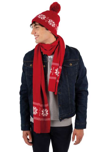 kp541-1.jpg FAIR ISLE SCARF - Image 1