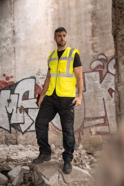 kxcmf-10.jpg COMFORT EXECUTIVE SAFETY VEST "HAMBURG" - MULTIFUNCTIONAL WITH POCKETS - Image 1