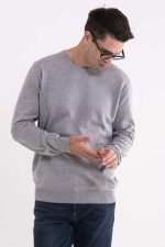 MEN’S CREW NECK FINE GAUGE COTTON PULLOVER - Image 5