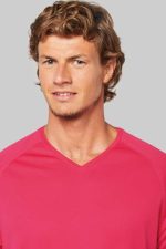 MEN’S V-NECK SHORT SLEEVE SPORTS T-SHIRT - Image 3