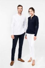 LADIES' LONG-SLEEVED SUPIMA® POLO SHIRT - Image 2
