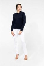 LADIES' LONG-SLEEVED SUPIMA® POLO SHIRT - Image 10