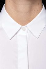 LADIES' LONG-SLEEVED TWILL SHIRT-PK507 - Image 3
