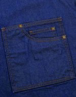 'DISTRICT' WAXED LOOK DENIM BIB APRON - Image 2