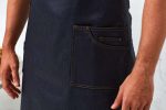 'DISTRICT' WAXED LOOK DENIM BIB APRON - Image 5