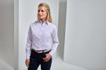 WOMEN'S LONG SLEEVE POPLIN BLOUSE - Image 2