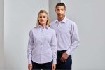 WOMEN'S LONG SLEEVE POPLIN BLOUSE - Image 3