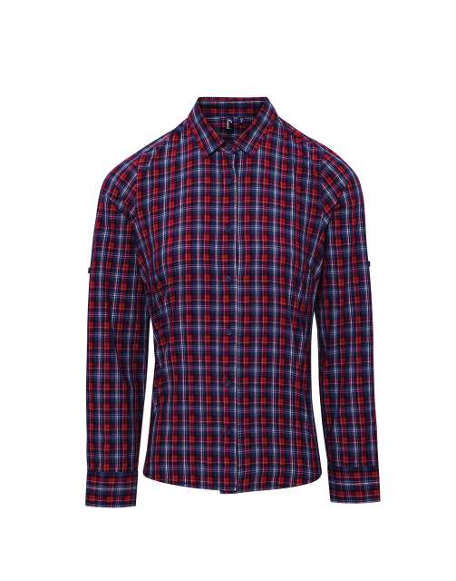 pr356-2.jpg 'SIDEHILL' CHECK - WOMEN'S LONG SLEEVE COTTON SHIRT - Image 1