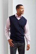 MEN'S V-NECK SLEEVELESS SWEATER - Image 2
