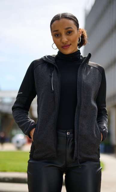 retrf621-7.jpg WOMEN'S X-PRO COLDSPRING II HYBRID PERFORMANCE STRETCH HOODED FLEECE JACKET - Image 1