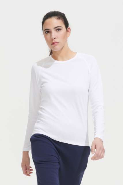 so02072-1.jpg SOL'S SPORTY LSL WOMEN - LONG SLEEVE SPORTS T-SHIRT - Image 1