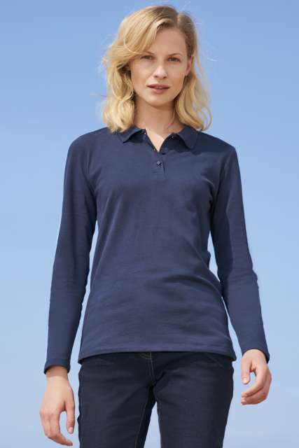 so02083-2.jpg SOL'S PERFECT LSL WOMEN - LONG-SLEEVE PIQUÉ POLO SHIRT - Image 1