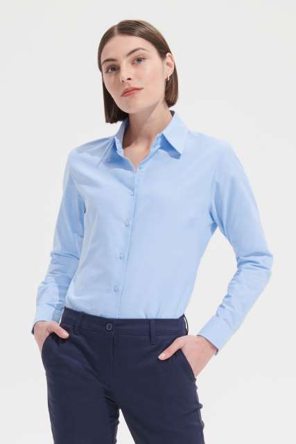 so16020-1.jpg SOL'S EMBASSY - LONG SLEEVE OXFORD WOMEN'S SHIRT - Image 1