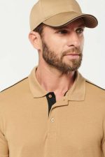 MEN'S SHORT-SLEEVED CONTRASTING DAYTODAY POLO SHIRT - Image 3