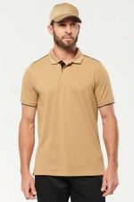 MEN'S SHORT-SLEEVED CONTRASTING DAYTODAY POLO SHIRT - Image 8