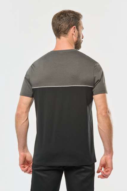 wk304-10.jpg UNISEX ECO-FRIENDLY SHORT SLEEVE TWO-TONE T-SHIRT - Image 1
