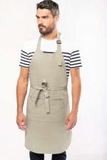 APRON WITH POCKET IN ORGANIC COTTON - Image 4
