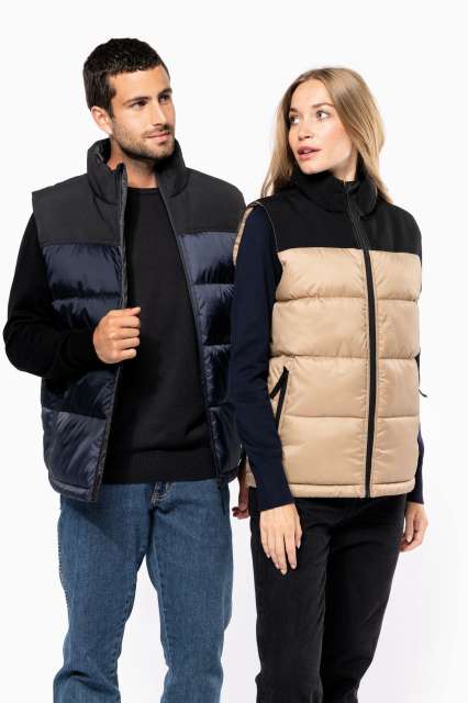 ka6162-1.jpg UNISEX BI-TONE PADDED BODYWARMER - Image 1